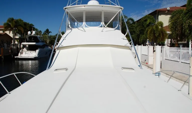 60 Bertram Fore Deck Aft View