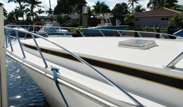 60 Bertram Fore Deck Port Side View