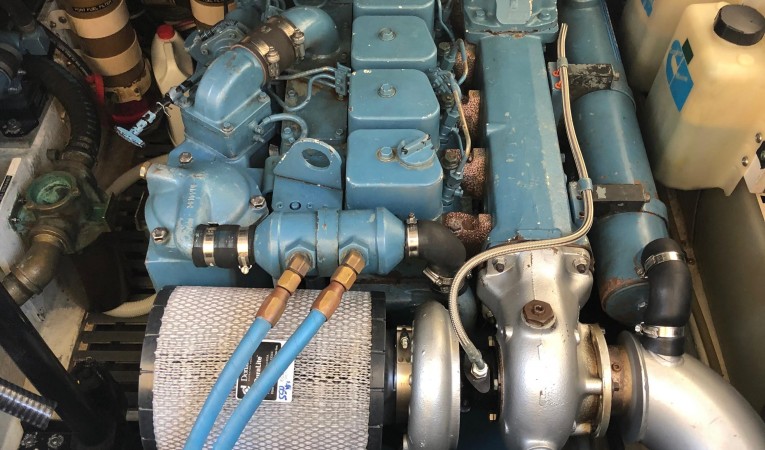 31 Tiara stbd engine