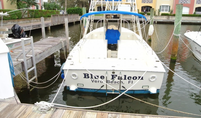 31 Bertram 31 Bertram Blue Falcon Stern