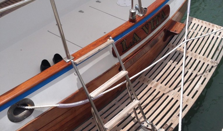 36 Grand Banks Swim Platform