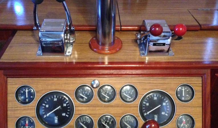 36 Grand Banks Lower Helm Controls
