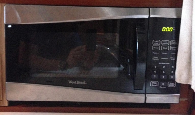 36 Grand Banks Galley Microwave