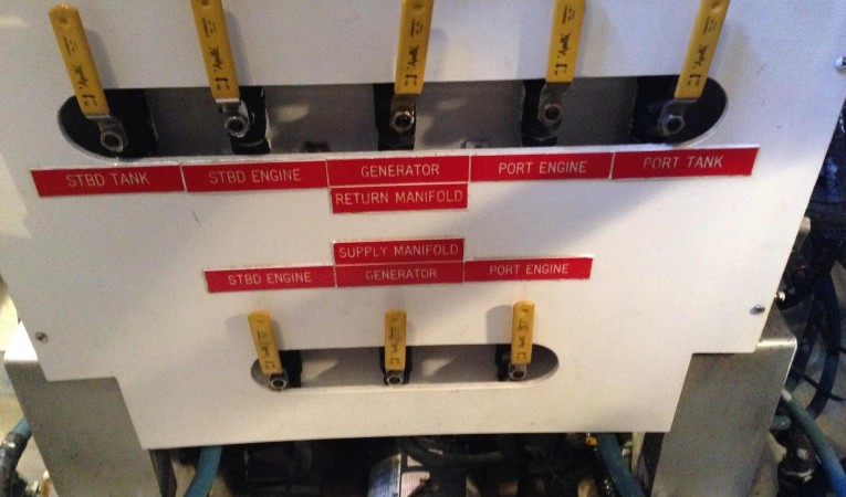 36 Grand Banks Diesel Tank Transfer Valve
