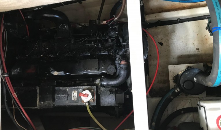 43 Bayliner Engine Room