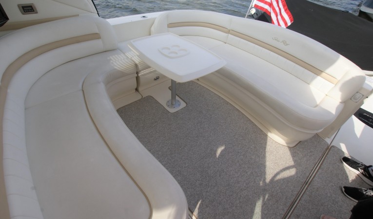 44 Sea Ray cockpit table in