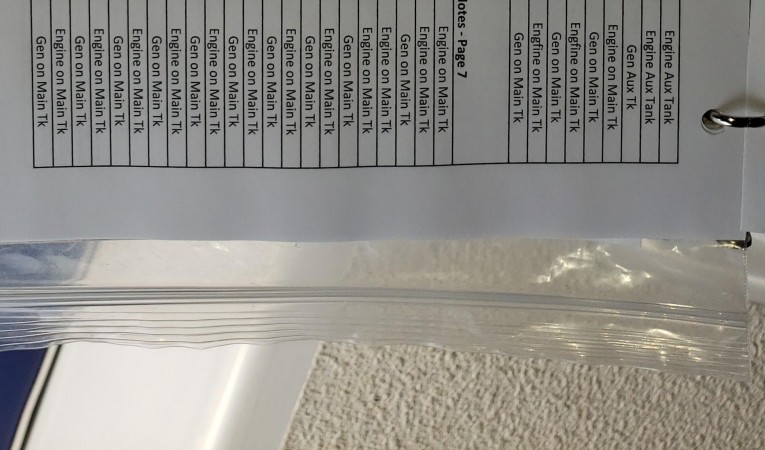 41 Morgan Fuel & hour log