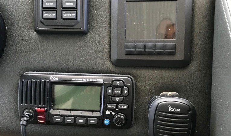 54 Riviera Sea Keeper control and VHF Radio
