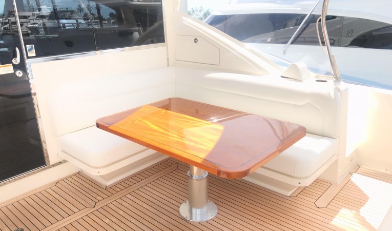 54 Riviera Cockpit Settee