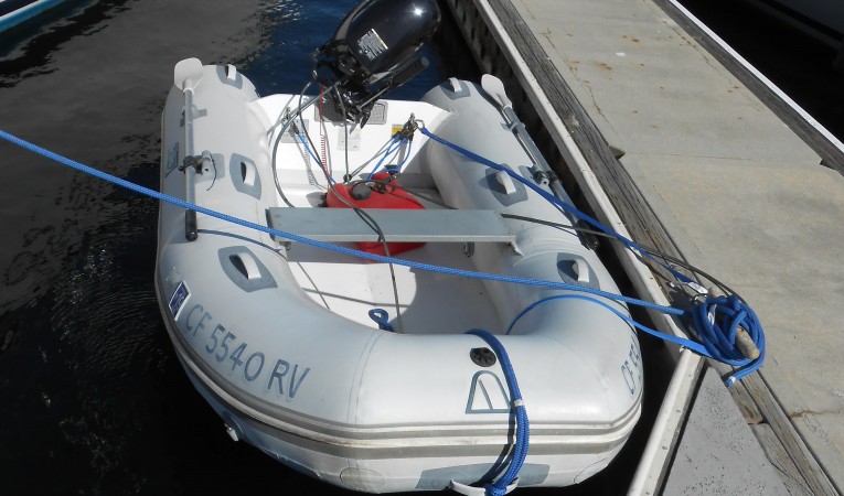 45 Hunter Dinghy and outboard