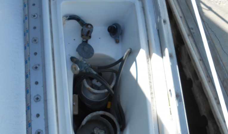 45 Hunter Propane tank locker