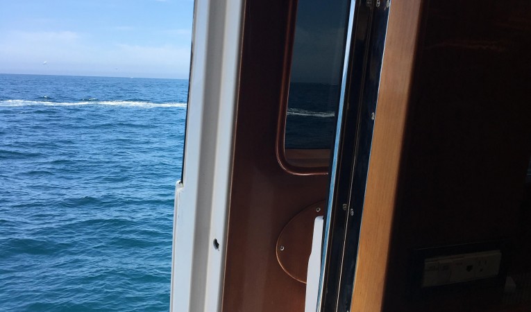 82 Monte Fino Port Side Pilot House Door