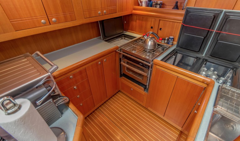 60 Farr Galley with Lots of Refrigeration and Freezers