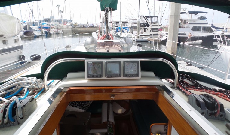 40 J Boats Companionway instruments
