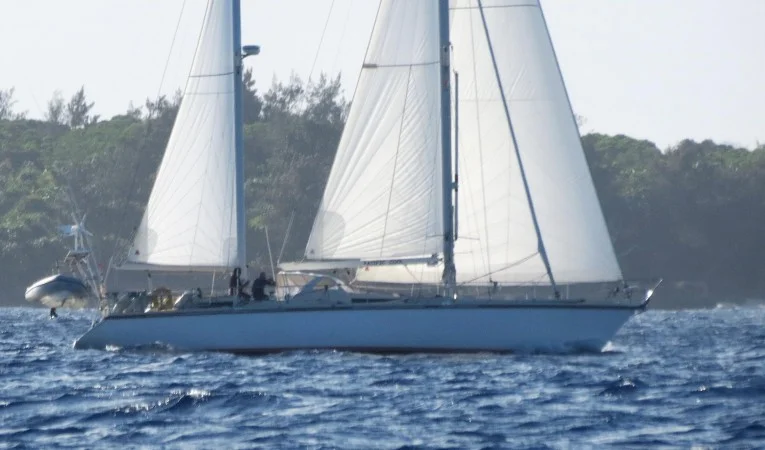 53 Amel Under sail