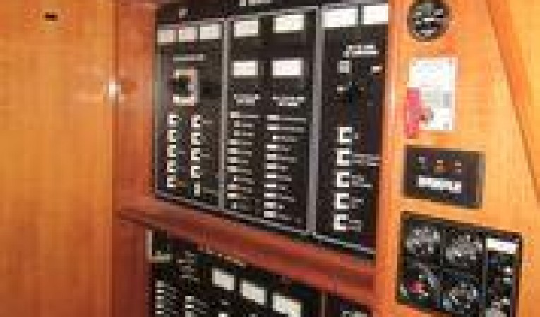 62 Nordhavn Companionway