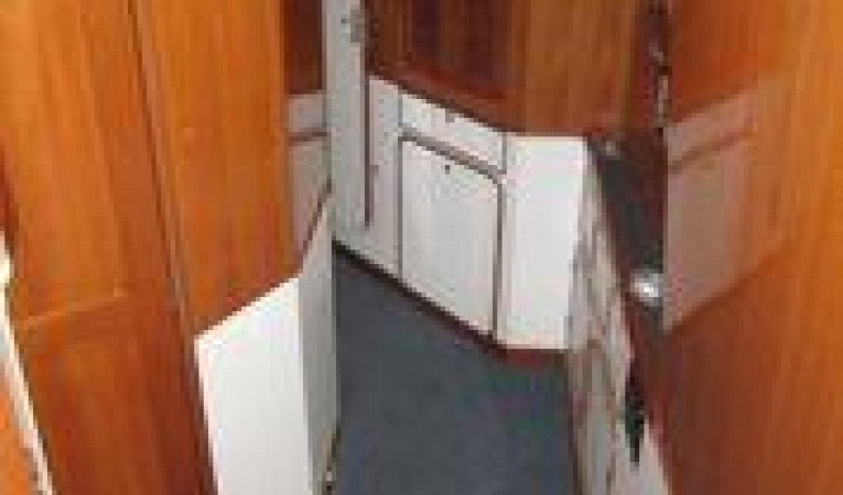 62 Nordhavn Companionway