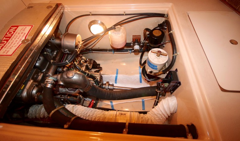 35 Island Packet Drive train access