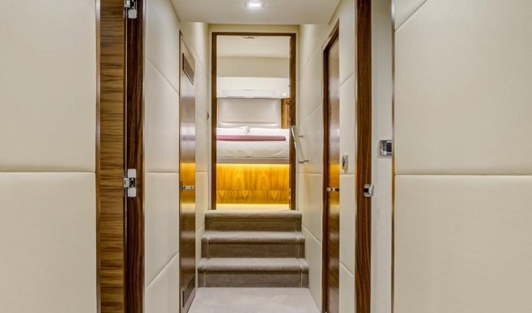 75 Hatteras Lower Cabin Hallway