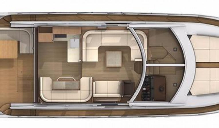 56 Absolute Main deck layout