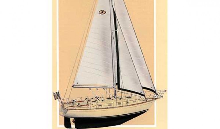 38 Island Packet Sailplan