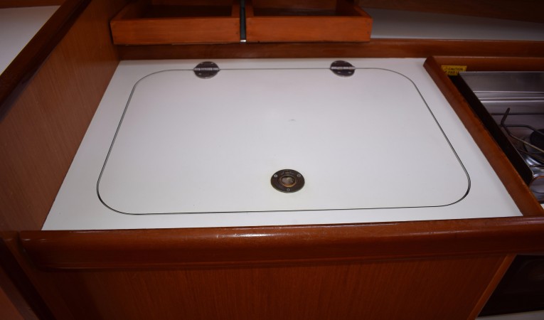 50 Beneteau Large galley fridge