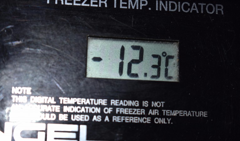 50 Beneteau Yes that is -12.3 C!