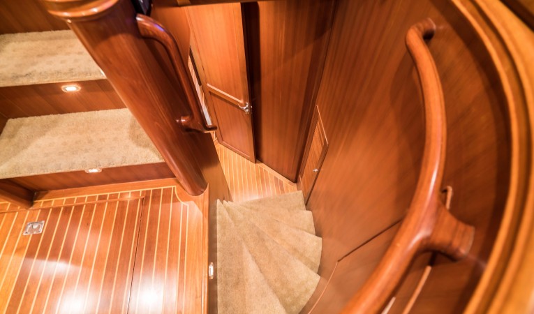 53 Selene Master stateroom stairwell