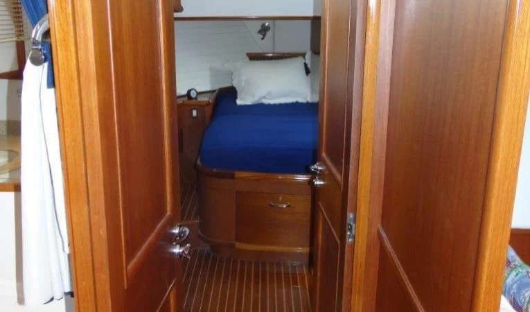 47 Grand Banks Companionway - looking forward