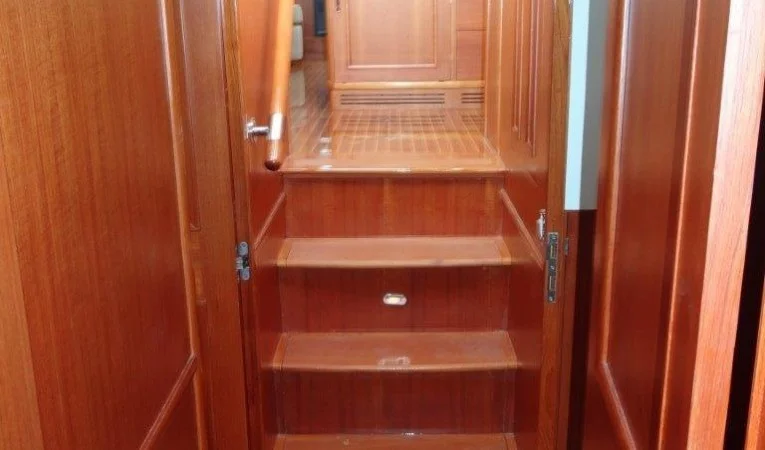 47 Grand Banks Companionway - looking aft