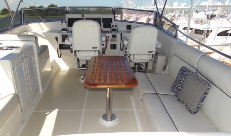 47 Grand Banks Flybridge - view forward
