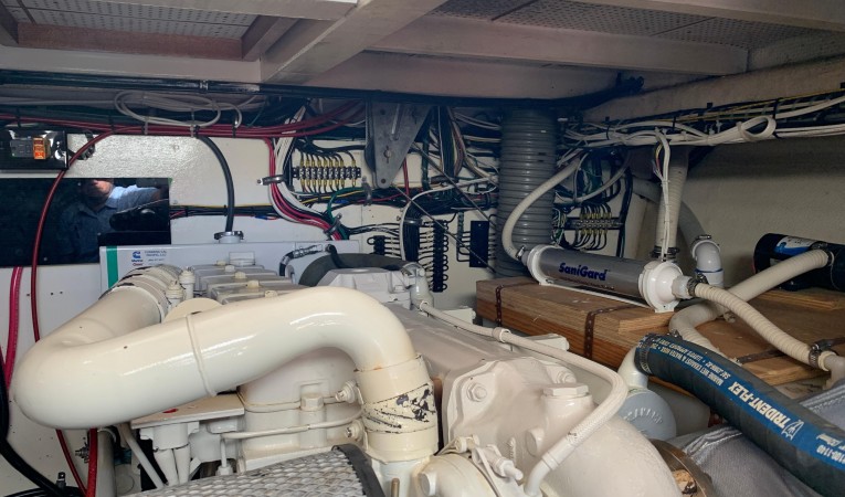 42 Grand Banks Holding Tank view  Strb side