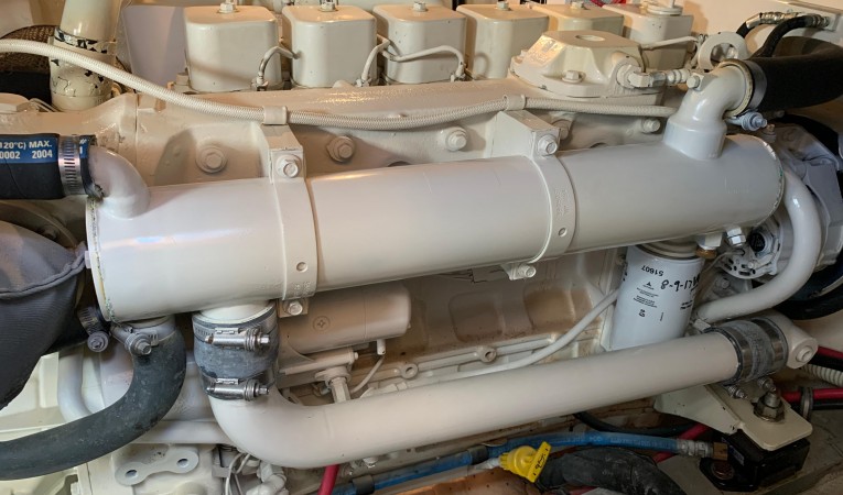 42 Grand Banks Port Motor Top View