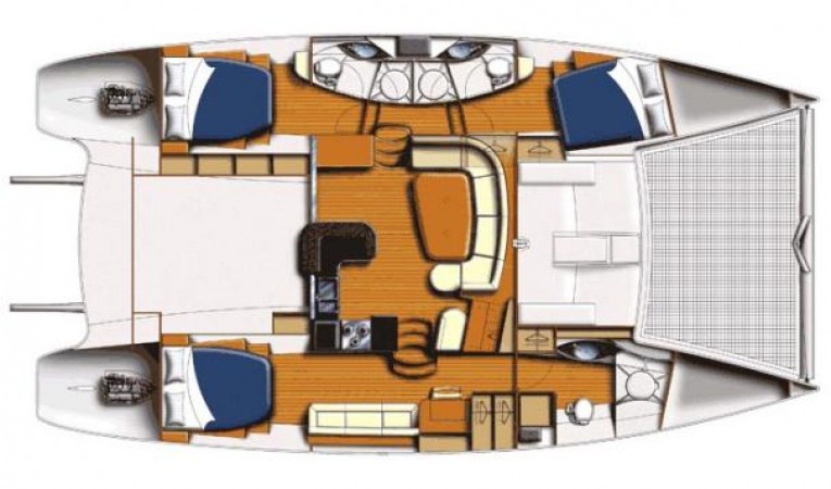 46 Leopard Manufacturer Provided Image: 3 Cabin layout.