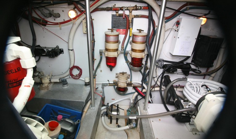 32 Topaz Engine Room Aft