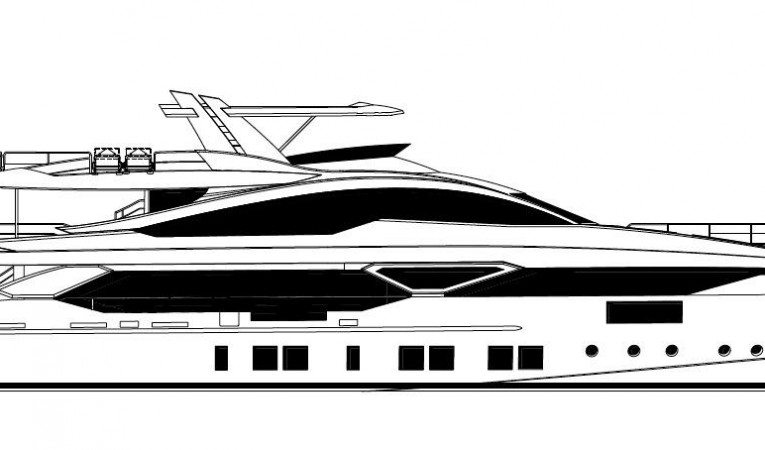 140 Benetti Starboard profile