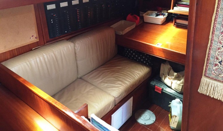 63 Cruising Ketch Comfortable Nav Station