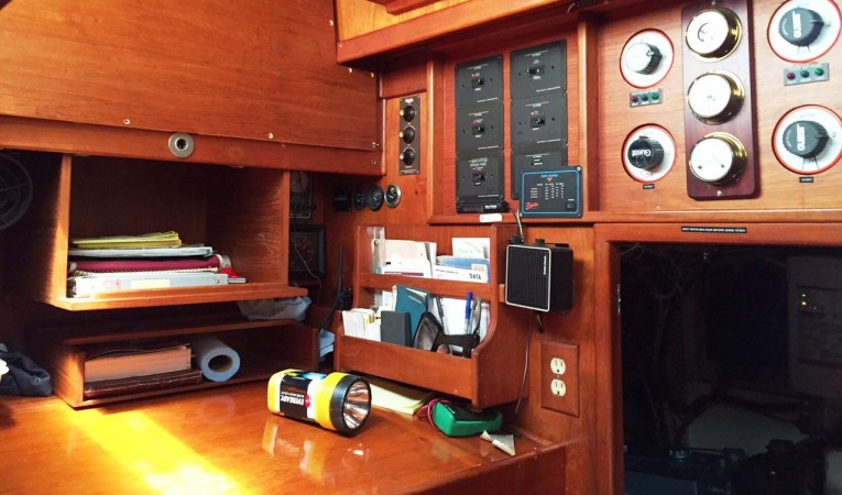 63 Cruising Ketch Nav Station 2
