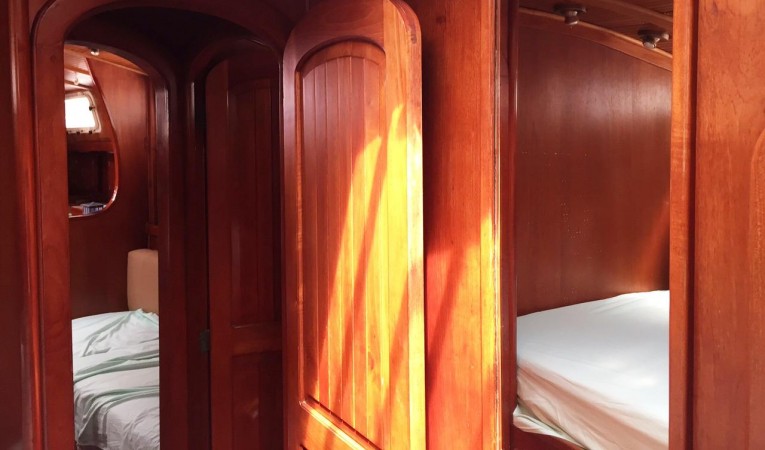 63 Cruising Ketch Guest Cabin