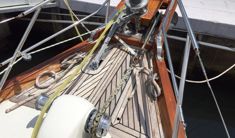 63 Cruising Ketch Bow and Anchors