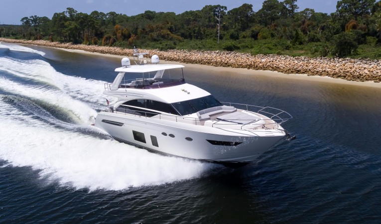 68 Princess Starboard Running