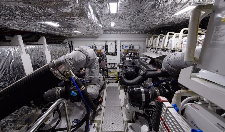 68 Princess Engine Room