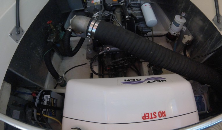 34 Mainship Engine Room