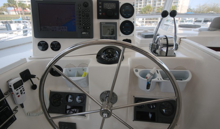 44 Endeavour helm detail