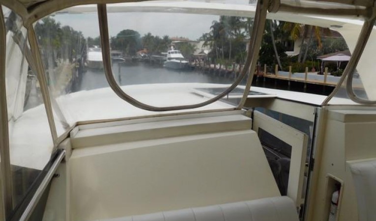 48 Hatteras Flybridge - Looking Aft