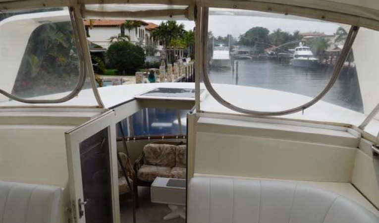 48 Hatteras Flybridge - Looking Aft