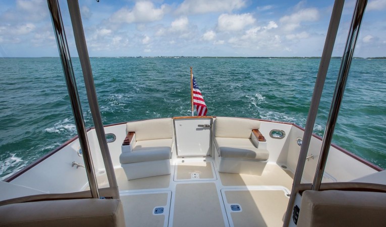 32 Legacy Yachts Cockpit Looking Aft
