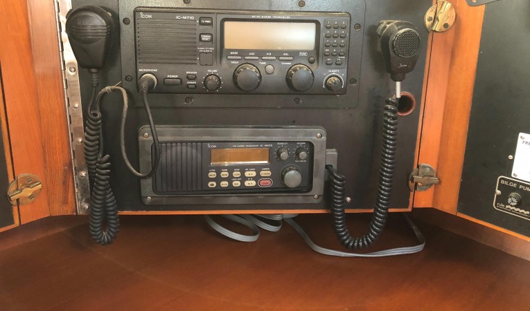 48 Tayana Radio's at the chart table