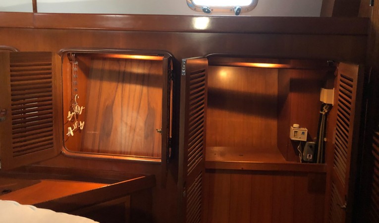 48 Tayana Storage in the aft cabin