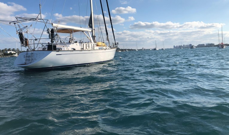 48 Tayana On anchor
